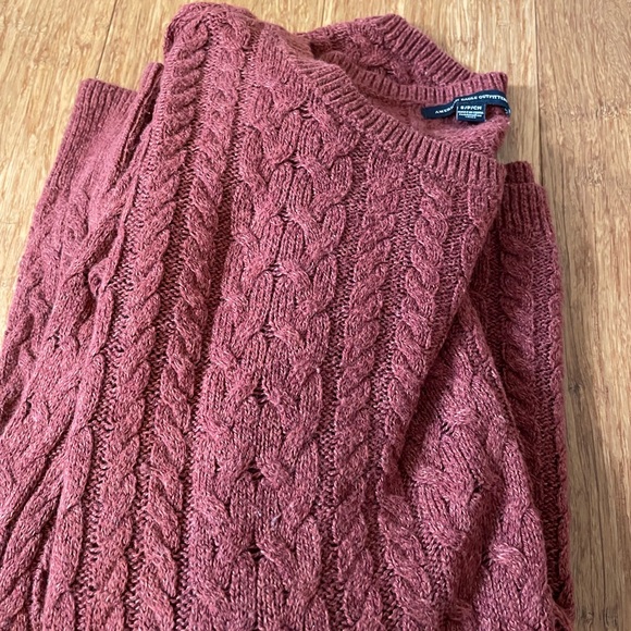 Women’s American Eagle knit sweater red small with zip details on side - Picture 7 of 7